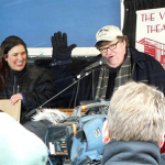 Michael Moore supports Manistee's Vogue Theatre project